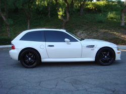 2000 BMW M Coupe in Alpine White 3 over Dark Beige Oregon - Side