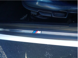 2000 BMW M Coupe in Alpine White 3 over Estoril Blue & Black Nappa - Door Sill