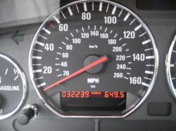 2000 BMW M Coupe in Cosmos Black Metallic over Black Nappa - Odometer