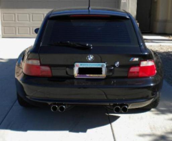 2000 BMW M Coupe in Cosmos Black Metallic over Black Nappa - Back