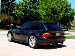 2000 BMW M Coupe in Cosmos Black Metallic over Black Nappa - Rear 3/4