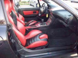 2000 BMW M Coupe in Cosmos Black Metallic over Kyalami Orange & Black Nappa - Interior
