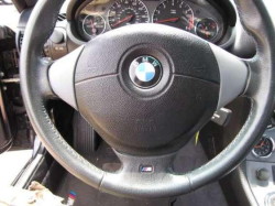 2000 BMW M Coupe in Cosmos Black Metallic over Dark Gray & Black Nappa - Steering Wheel