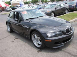 2000 BMW M Coupe in Cosmos Black Metallic over Dark Gray & Black Nappa - Front 3/4