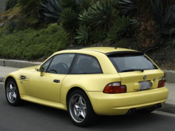 2000 BMW M Coupe in Dakar Yellow 2 over Black Nappa - Rear 3/4