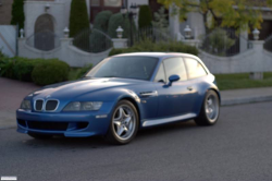 2000 BMW M Coupe in Estoril Blue Metallic over Estoril Blue & Black Nappa - Front 3/4