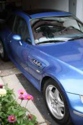 1999 BMW M Coupe in Estoril Blue Metallic over Estoril Blue & Black Nappa - Side