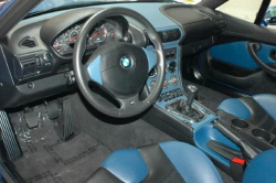2000 BMW M Coupe in Estoril Blue Metallic over Estoril Blue & Black Nappa - Interior