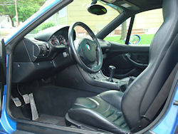 2000 BMW M Coupe in Estoril Blue Metallic over Black Nappa - Interior