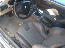 2000 BMW M Coupe in Estoril Blue Metallic over Dark Beige Oregon - Interior