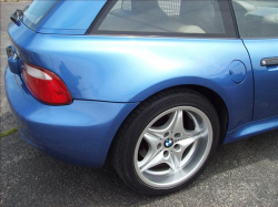 2000 BMW M Coupe in Estoril Blue Metallic over Dark Beige Oregon - Side Detail