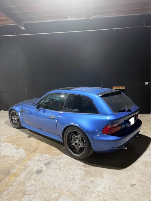 2000 BMW M Coupe in Estoril Blue Metallic over Estoril Blue & Black Nappa