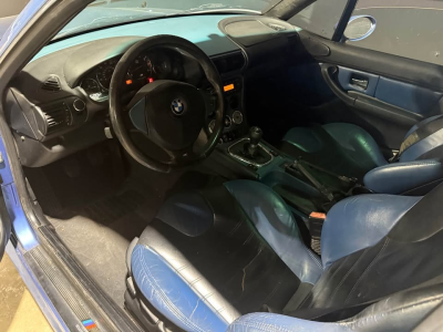 2000 BMW M Coupe in Estoril Blue Metallic over Estoril Blue & Black Nappa