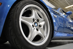 2000 BMW M Coupe in Estoril Blue Metallic over Dark Beige Oregon - Front Driver Wheel