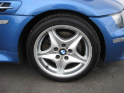 2000 BMW M Coupe in Estoril Blue Metallic over Estoril Blue & Black Nappa - Front Passenger Wheel