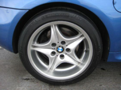 2000 BMW M Coupe in Estoril Blue Metallic over Estoril Blue & Black Nappa - Rear Passenger Wheel