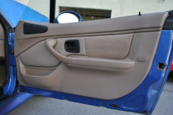 2000 BMW M Coupe in Estoril Blue Metallic over Dark Beige Oregon - Passenger Door