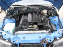 2000 BMW M Coupe in Estoril Blue Metallic over Estoril Blue & Black Nappa - Engine Bay