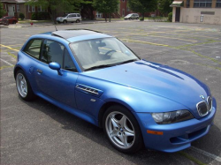 2000 BMW M Coupe in Estoril Blue Metallic over Dark Beige Oregon - Front 3/4
