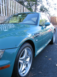 2000 BMW M Coupe in Evergreen over Dark Beige Oregon - Side Detail