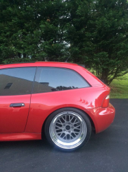 2000 BMW M Coupe in Imola Red 2 over Dark Beige Oregon