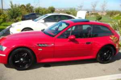 2000 BMW M Coupe in Imola Red 2 over Imola Red & Black Nappa - Side
