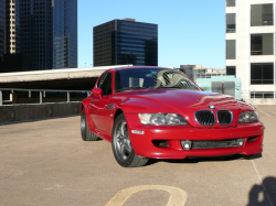 2000 BMW M Coupe in Imola Red 2 over Black Nappa - Front