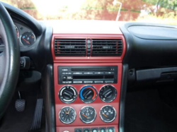 2000 BMW M Coupe in Imola Red 2 over Imola Red & Black Nappa - Center Console
