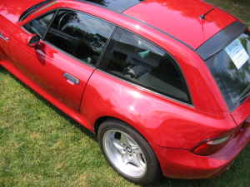 2000 BMW M Coupe in Imola Red 2 over Black Nappa - Roof