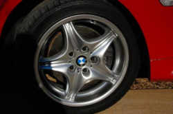 2000 BMW M Coupe in Imola Red 2 over Black Nappa - Front Passenger Wheel