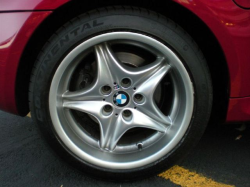 2000 BMW M Coupe in Imola Red 2 over Imola Red & Black Nappa - Rear Passenger Wheel