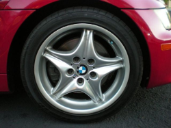 2000 BMW M Coupe in Imola Red 2 over Imola Red & Black Nappa - Front Passenger Wheel