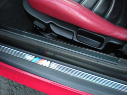 2000 BMW M Coupe in Imola Red 2 over Imola Red & Black Nappa - Door Sill