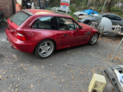 1999 BMW M Coupe in Imola Red 2 over Imola Red & Black Nappa