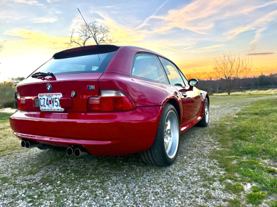 2000 BMW M Coupe in Imola Red 2 over Black Nappa