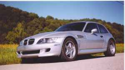 2000 BMW M Coupe in Titanium Silver Metallic over Dark Gray & Black Nappa - Front 3/4
