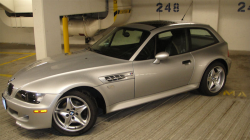 2000 BMW M Coupe in Titanium Silver Metallic over Black Nappa - Side