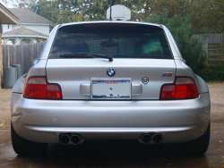 2000 BMW M Coupe in Titanium Silver Metallic over Black Nappa - Back