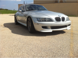 2000 BMW M Coupe in Titanium Silver Metallic over Black Nappa - Front 3/4