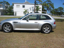 2000 BMW M Coupe in Titanium Silver Metallic over Black Nappa - Side