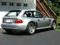 2000 BMW M Coupe in Titanium Silver Metallic over Dark Gray & Black Nappa - Rear 3/4