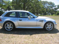 2000 BMW M Coupe in Titanium Silver Metallic over Black Nappa - Side