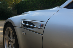 2000 BMW M Coupe in Titanium Silver Metallic over Black Nappa - Side Detail
