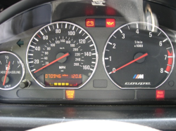2000 BMW M Coupe in Titanium Silver Metallic over Black Nappa - Odometer