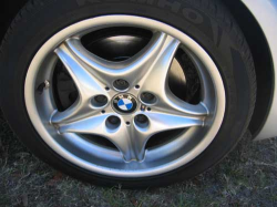 2000 BMW M Coupe in Titanium Silver Metallic over Black Nappa - Front Passenger Wheel