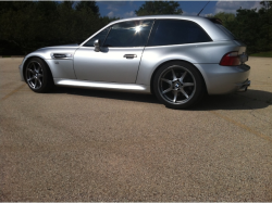 2000 BMW M Coupe in Titanium Silver Metallic over Black Nappa - Side
