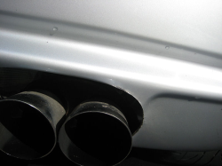 2000 BMW M Coupe in Titanium Silver Metallic over Black Nappa - Exhaust Detail