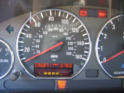 2000 BMW M Coupe in Titanium Silver Metallic over Black Nappa - Odometer