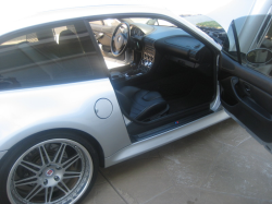 2000 BMW M Coupe in Titanium Silver Metallic over Black Nappa - Door