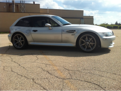 2000 BMW M Coupe in Titanium Silver Metallic over Black Nappa - Side